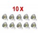 PACK 10 BOMBILLAS LED GU10 COB 5W