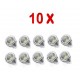 PACK 10 BOMBILLAS LED GU10 COB 7W