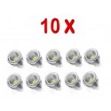 PACK 10 BOMBILLAS LED GU10 COB 7W