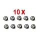 PACK 10 BOMBILLAS LED GU10 ELEGANCE COB 5W