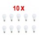 PACK 10 BOMBILLAS LED E27 A60 7W