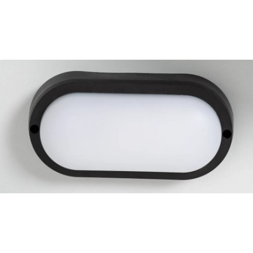 PLAFON DE EXTERIOR LED 15W NEGRO