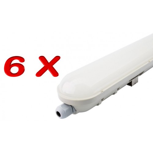 LOTE DE 4 PANTALLAS LED ESTANCAS IP65 150CM 48W