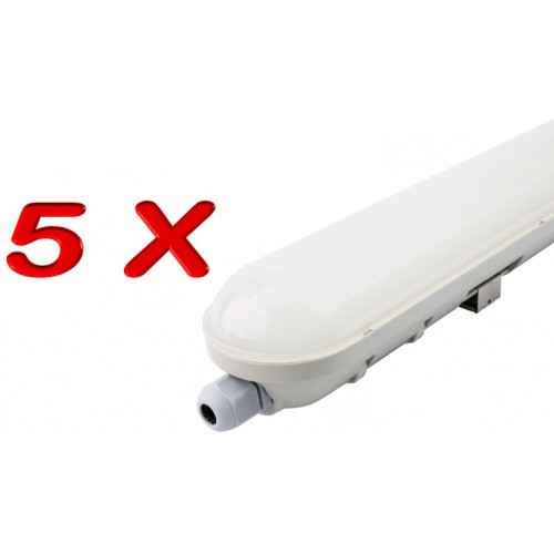 LOTE DE 4 PANTALLAS LED ESTANCAS IP65 150CM 48W