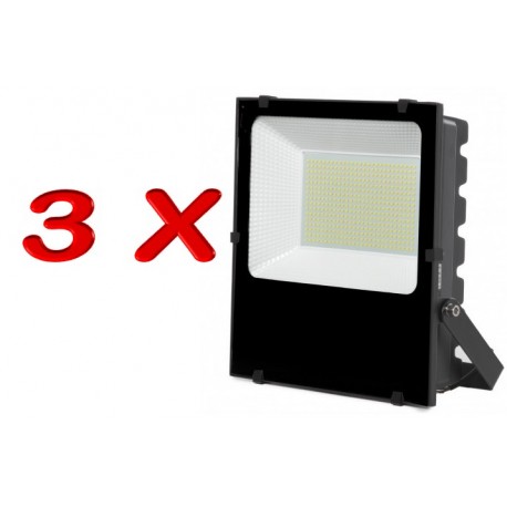 PACKDE 3 PROYECTORES LED LUMILEDS PROFESIONAL SMD 200W 26.000LUMENS