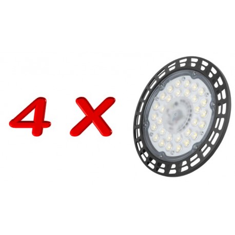 PACK DE 4 CAMPANAS LED UFO SMD 100W 