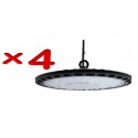 LOTE DE 4 CAMPANAS LED UFO SMD 200W ALTO RENDIMIENTO