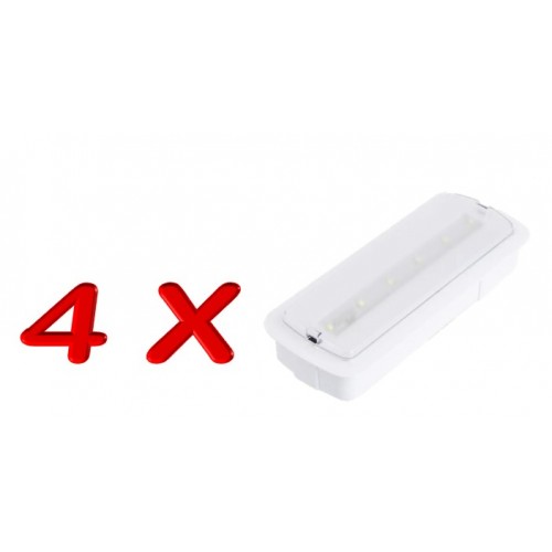 LUZ LED DE EMERGENCIA 3W + KIT DE INSTALACIÓN TECHO