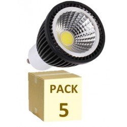 PACK 5 BOMBILLAS GU10 ELEGANCE COB 5W